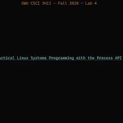 Lab 4 Process Management