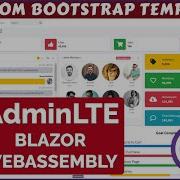 Blazor WebAssembly Setup Custom Bootstrap Template AdminLTE Theme BCL