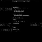 Inheritance Program In Python