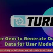 Using Faker Gem To Generate Dummy Data For User Model