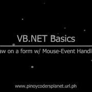 VB NET Basics Draw On A Form With Mouse Event Handling