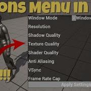 Простое меню настроек в Unreal UE5 2
