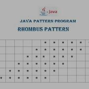 Rhombus Star Pattern Program In Java For Beginners STEP BY STEP
