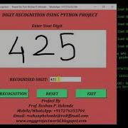 Python Code For Digit Recognition Using Neural Network Full Source Code IEEE Based Project