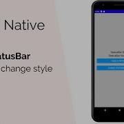 React Native StatusBar Visible Change Style