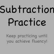 Constant Difference Subtraction Practice