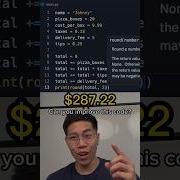 Calculating Cost With Code Can You Improve This Code Computerscience Finance Coding Shorts