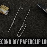 30 Second DIY Paperclip Lock Picks