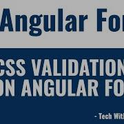 40 Angular Forms Tutorial Adding Css Validations To Angular Forms