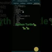 Pydroid3 Coding Turtlegraphics Python Pythonturtle Programming Code Illusion Pythontricks Android