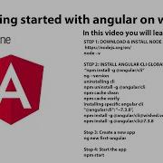 Angular 7 Lesson 1 Getting Started With Angular In Windows 10