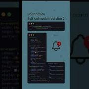Notification Bell Animation Version With HTML And CSS