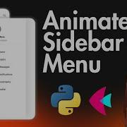 Animated Sidebar UI With Flet Python App Design Tutorial