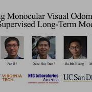 1 Minute Talk Learning Monocular Visual Odometry Via Self Supervised Long Term Modeling