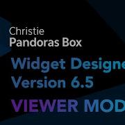 Widget Designer Version 6 5 Viewer Mode