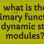 What Is The Primary Function Of Dynamic Study Modules