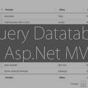 JQuery Datatable And Asp Net MVC Integration