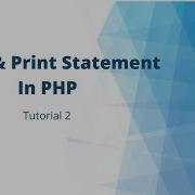 Echo Print Statement In PHP CodeWithAdnan