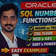 Oracle SQL NUMBER Functions Explained ROUND TRUNC CEIL FLOOR MOD ABS