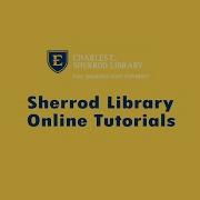Sherrod Library Online Tutorials Request Home Delivery