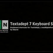 Textadept 7 Keyboard Shortcuts Cyber Tech Note