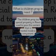 What Is Children Prop In React Growwithjitubhaiya Reactjs