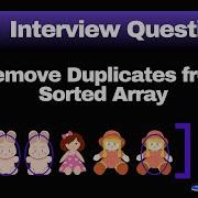 Remove Duplicates From Sorted Array Leetcode 26 Python Ruby