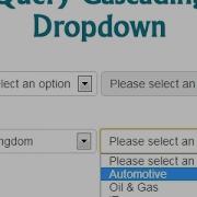 Cascading DropDown Populate Dropdown On The Another Dropdown In PHP Dependable Dropdown Menu