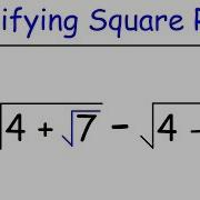 Math Simplifying Square Roots