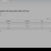 Angular 13 Datatable With Spring Boot Web API Data