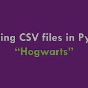 6 20 CS50x In Arabic Reading CSV Files In Python Hogwarts Example