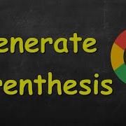 Generate Parentheses Leetcode 22 Recursion