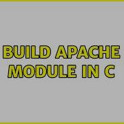 Ubuntu Build Apache Module In C