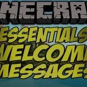 Minecraft Bukkit Plugin Setting The Essentials Welcome Message