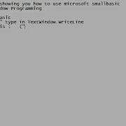 Microsoft SmallBasic Part 1 TextWindow Programming