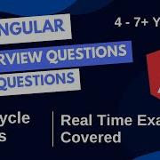 Real Time Use Cases Of Angular Lifecycle Hooks Interview Preparation For Senior Developers