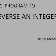 C Program To Reverse A Number C Programming Tutorial 23