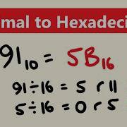 How To Convert Decimals To Hexadecimal