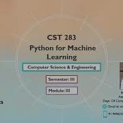 KTU CS283 Python For Machine Learning