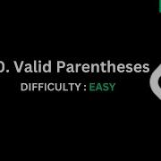 Valid Parentheses LeetCode 20 Tamil