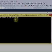 Simple Rectangle Area C Code Visual Studio