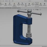 Assembly And Motion Study Of C Clamp Using Screw Mate In Solidworks 2018