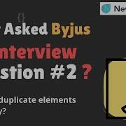 Most Asked Byjus JS Interview Questions Find Duplicate Value Javascript Series Newton School
