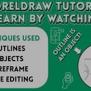 Coreldraw Tutorial Convert Outline To Object Wireframe Node Editing