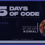15 Days Of Code Day 3 Python Warriors