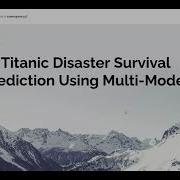 Machine Learning Tutorial Building A Titanic Survival Prediction Using Multiple Model At Kaggle