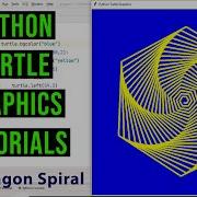 Hexagon Spiral With Python Turtle Python Turtle Graphics Tutorial 7 Draw Designs In Python Turtle