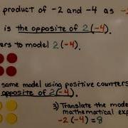 7th Grade Math 2 1b Modeling Integer Multiplication With Counters