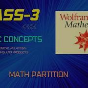 MathPartition Basic Concepts 3 Mathematica SchaumsOUTLINE
