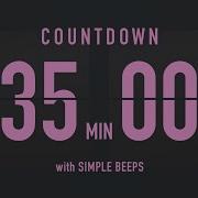 35 Minute Countdown Timer Flip Clock With Simple Beeps